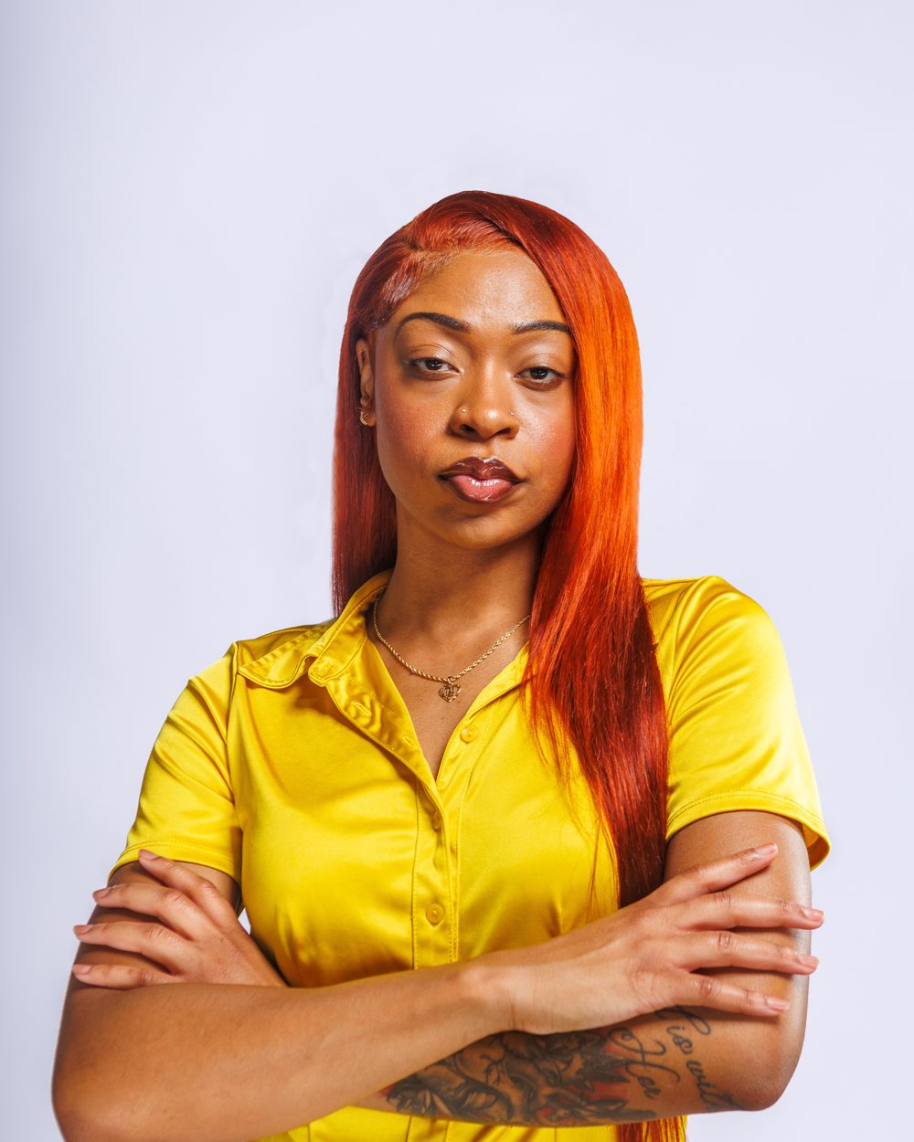 Headshot session, confident portrait